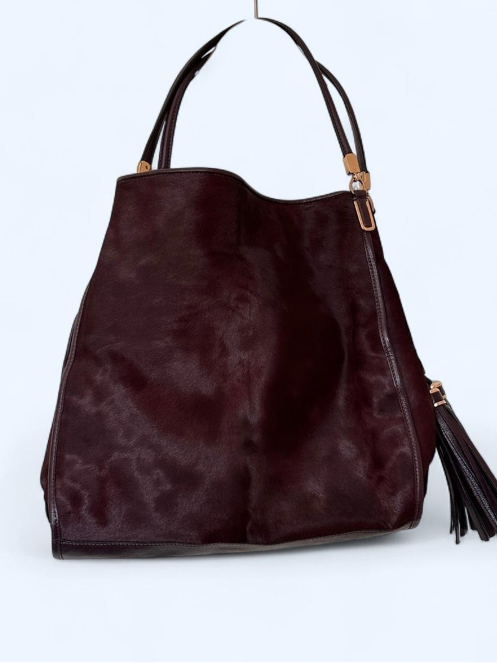 Coach Pony Hair and Patent Leather Hobo Bag
